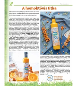 A Homoktövis titkai