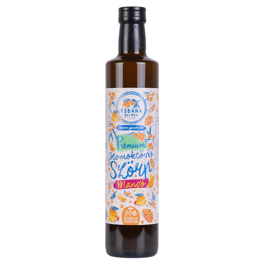 Prémium homoktövisszörp mangó 500 ml